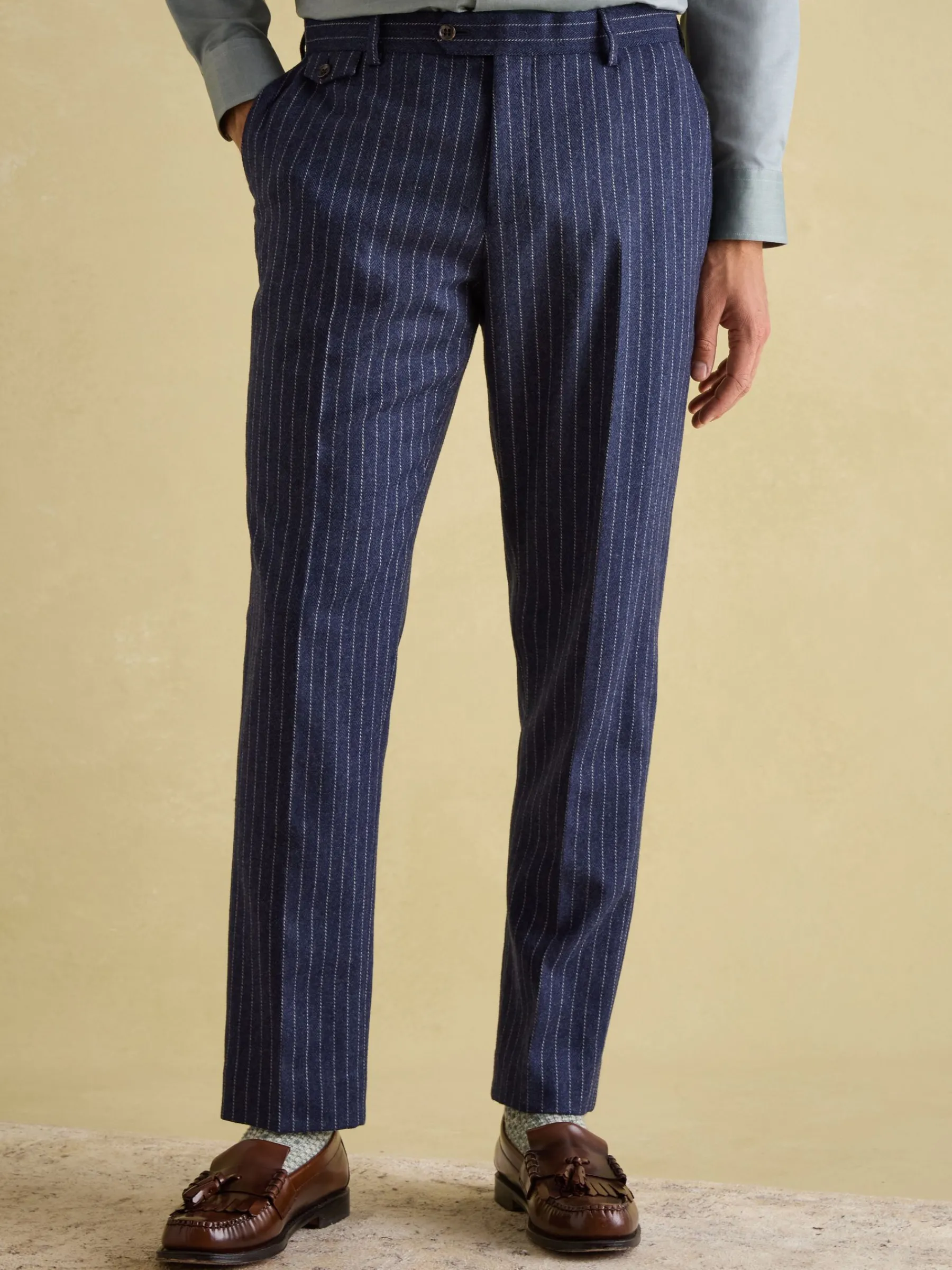Slim Fit Pinstripe Suit Trousers<Joules Outlet