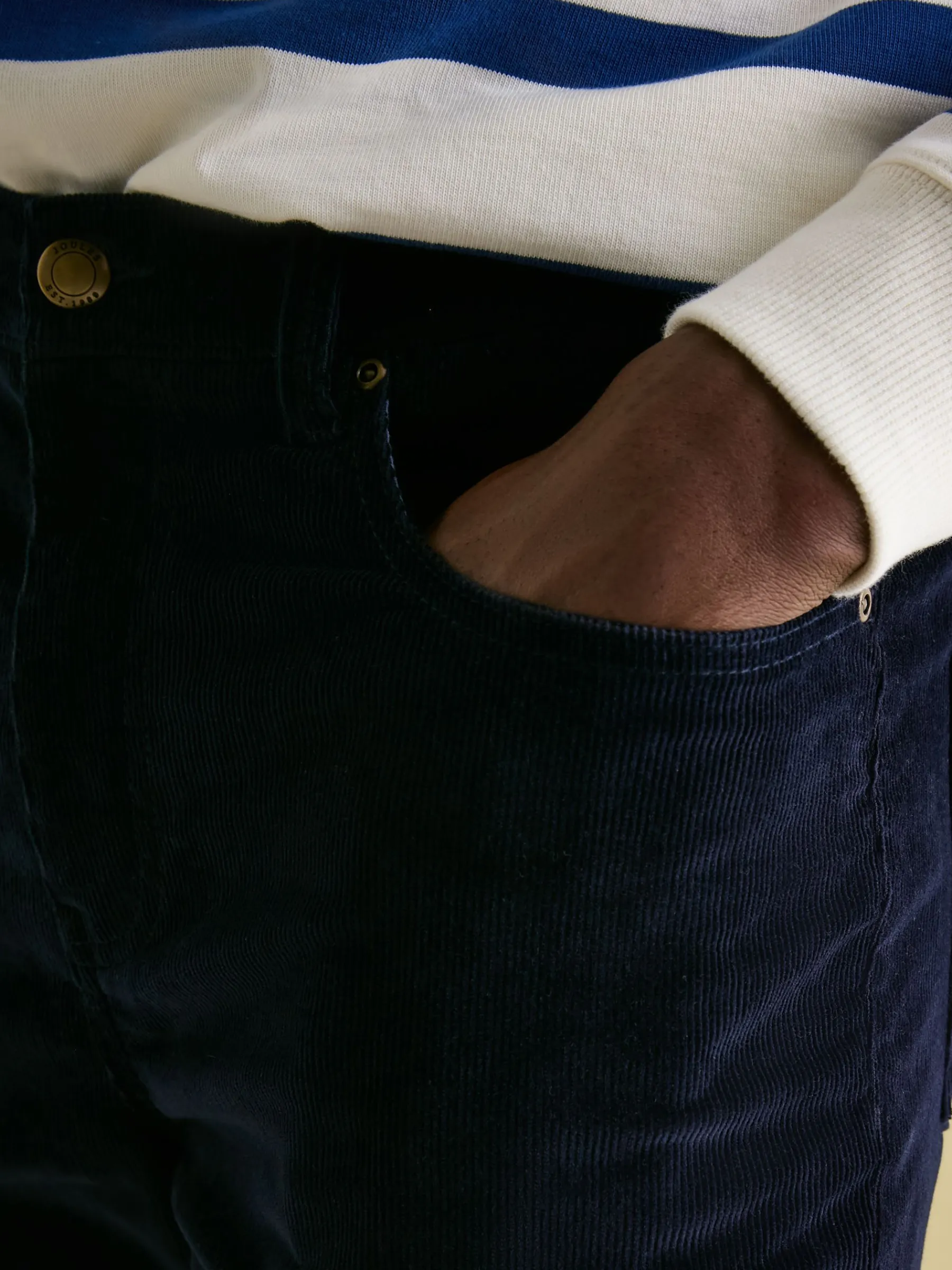 Straight Leg Corduroy Trousers<Joules Online