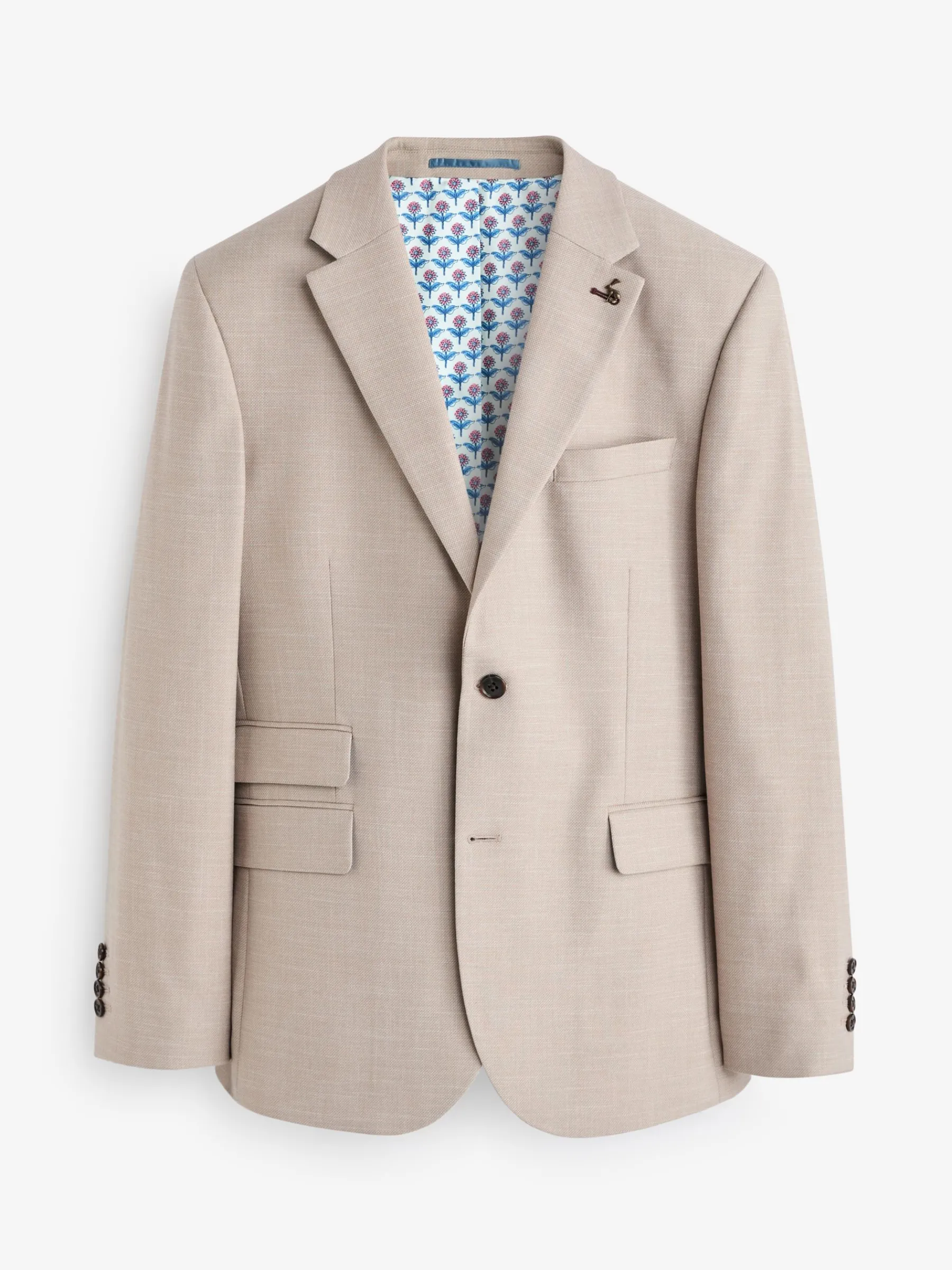 Slim Textured Suit Jacket<Joules