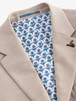 Slim Textured Suit Jacket<Joules
