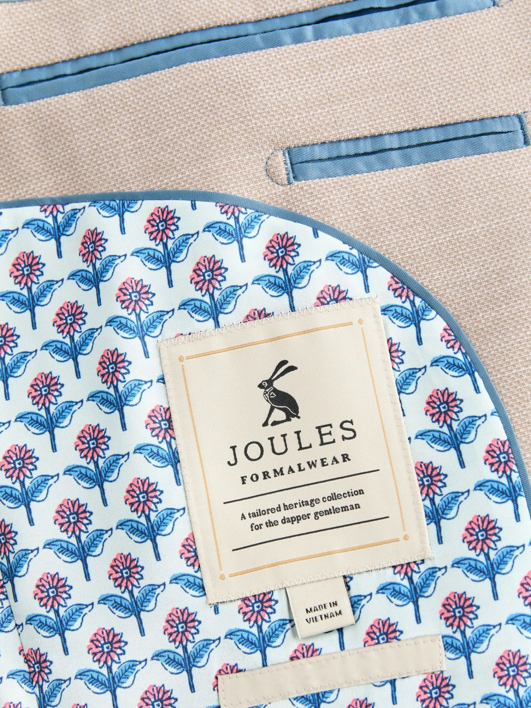 Slim Textured Suit Jacket<Joules