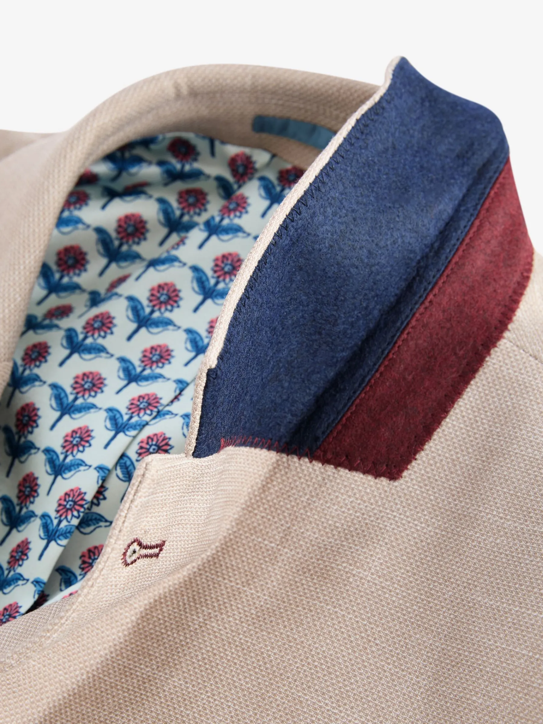 Slim Textured Suit Jacket<Joules