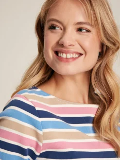 New Harbour Multi Striped Boat Neck Breton Top<Joules Discount