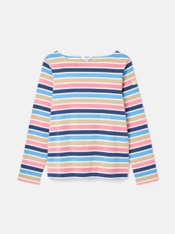 New Harbour Multi Striped Boat Neck Breton Top<Joules Discount