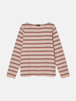 New Harbour Oat multi Boat Neck Breton Top<Joules