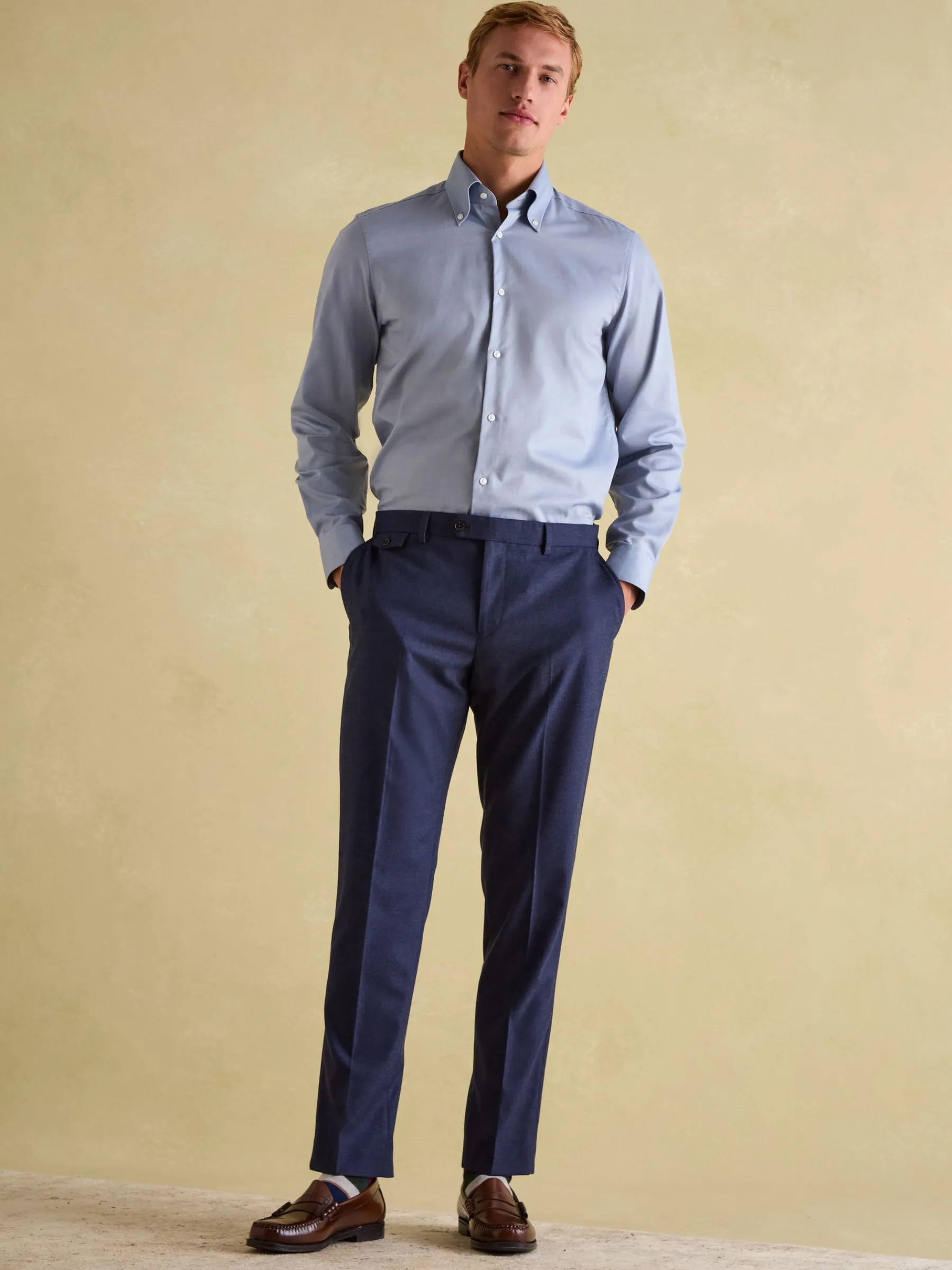 Next Regular Fit Twill Single Cuff Shirt<Joules Best