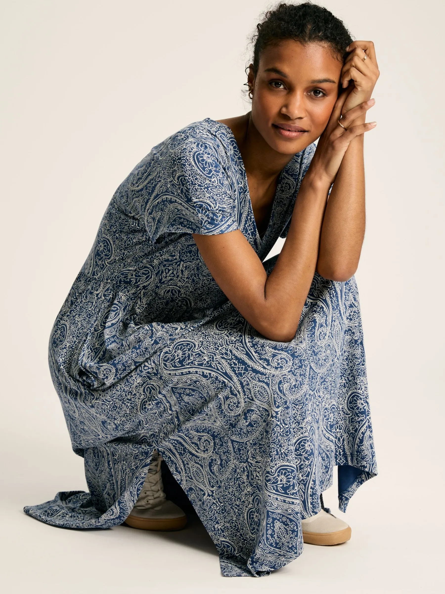 Nia Jersey V-Neck Beach Dress<Joules Best