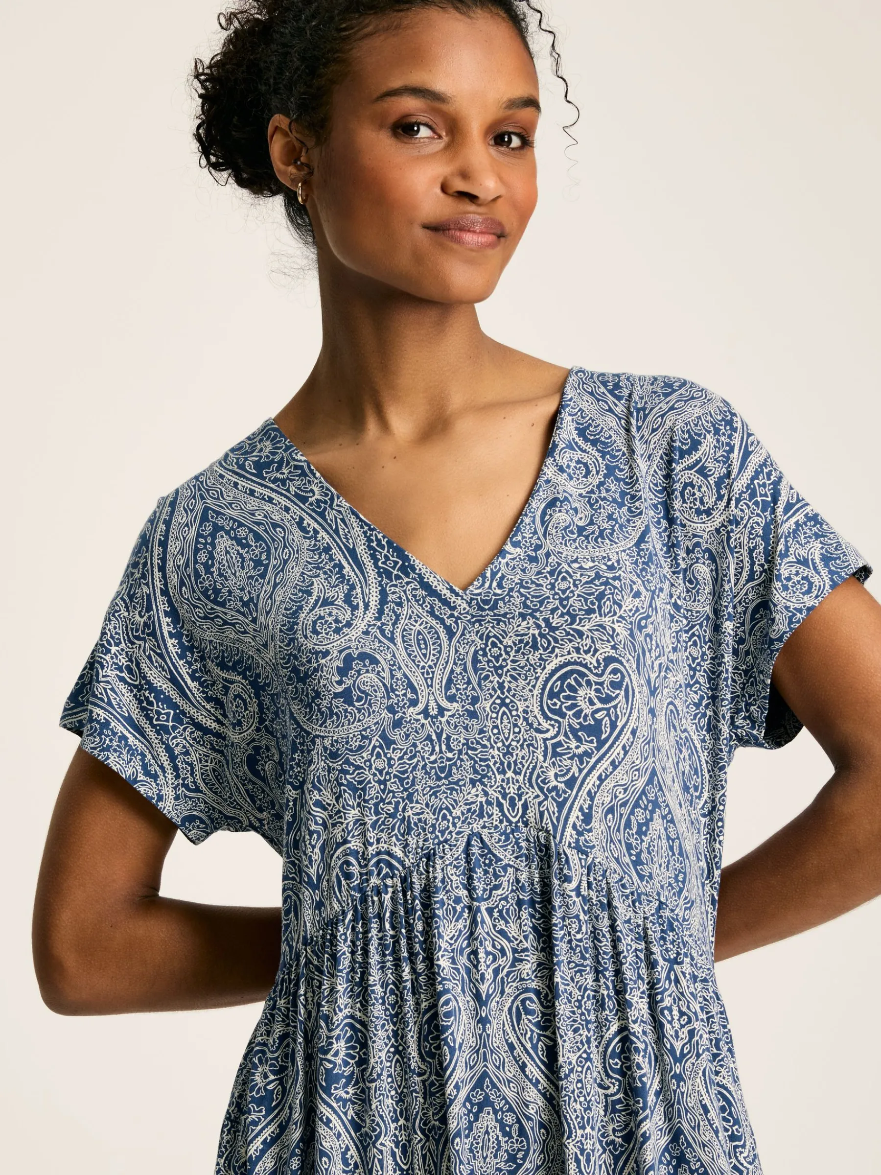 Nia Jersey V-Neck Beach Dress<Joules Best