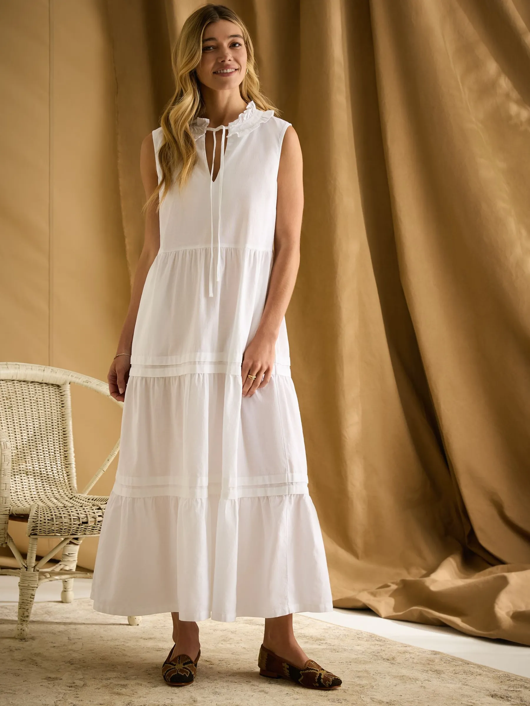 Ophelia Sleeveless Tiered Dress<Joules Sale