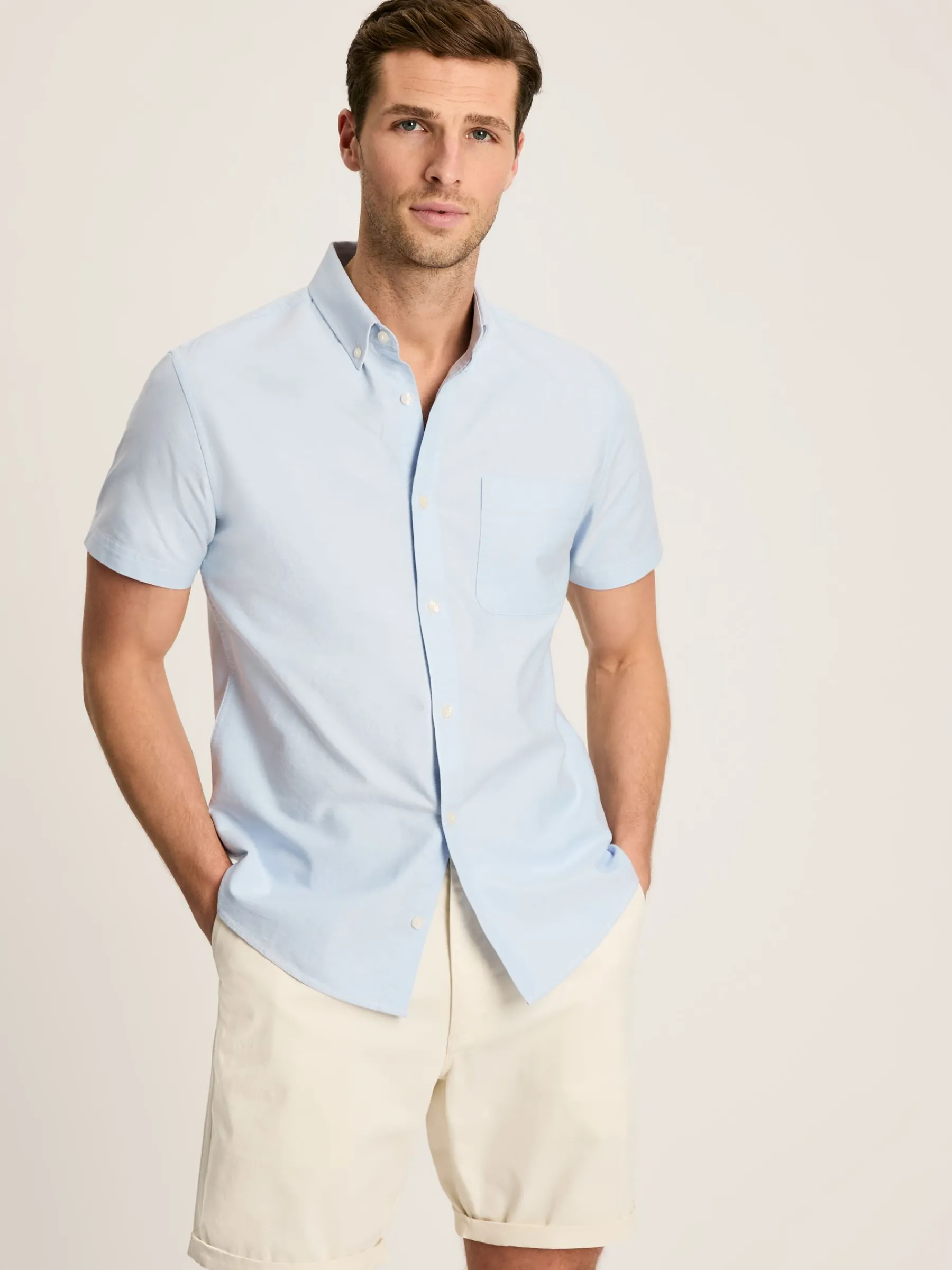 Oxford Short Sleeve Classic Fit Shirt<Joules New