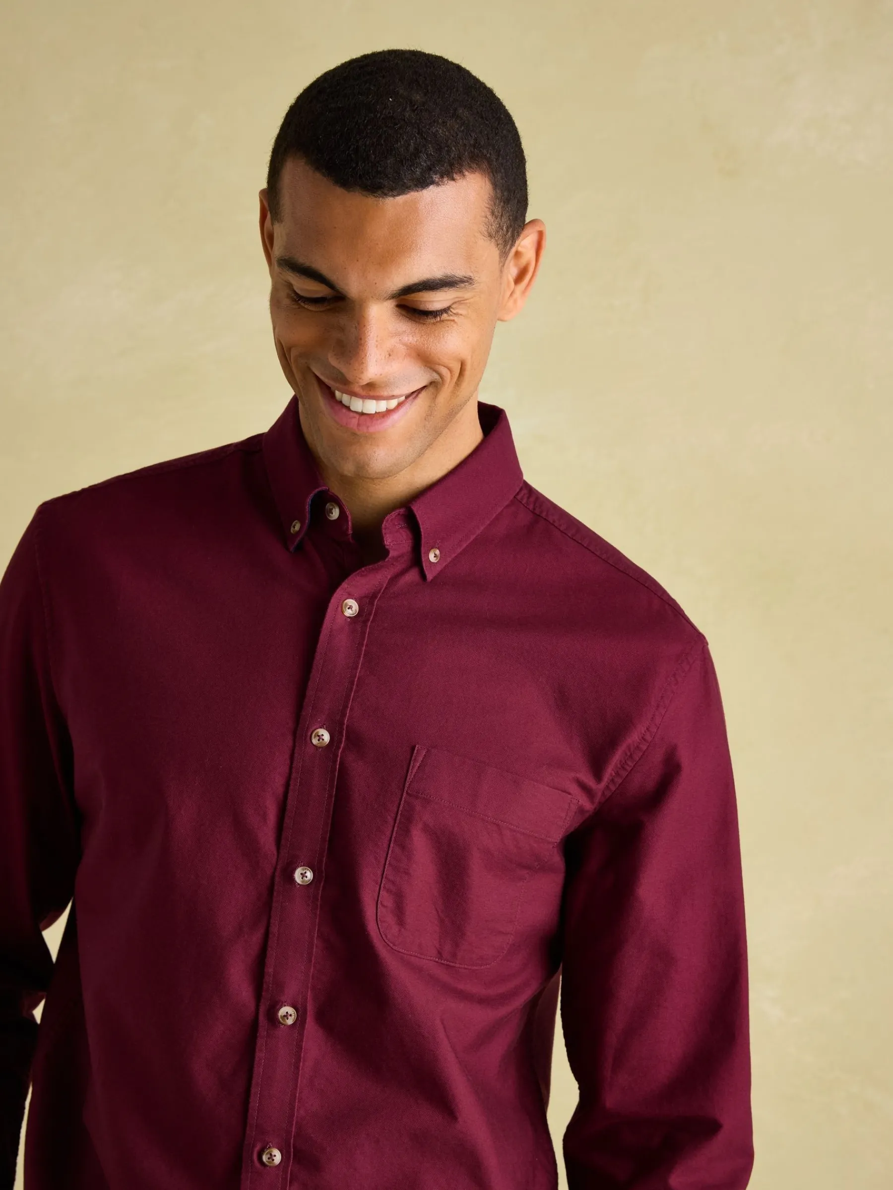 Oxford Long Sleeve Classic Fit Shirt<Joules