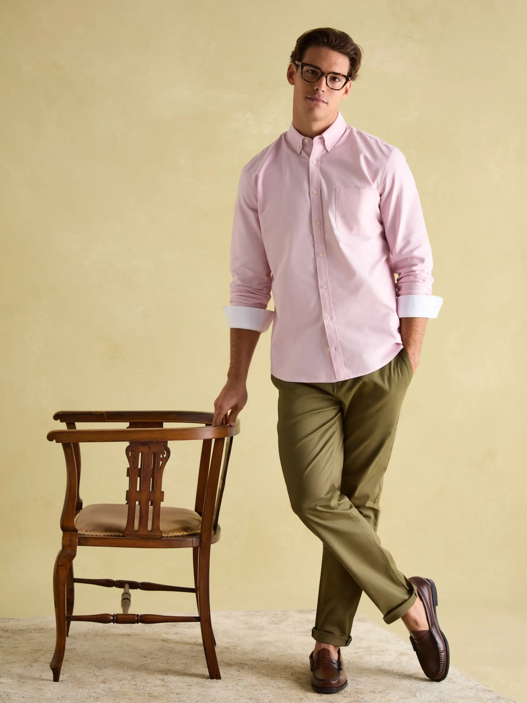 Oxford Long Sleeve Classic Fit Shirt<Joules Online