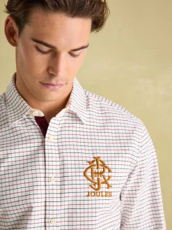 Oxford Embroidered Check Shirt<Joules Hot