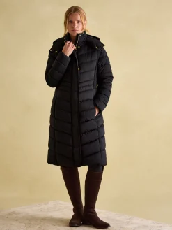 Pembury Showerproof Longline Padded Coat With Hood<Joules Clearance