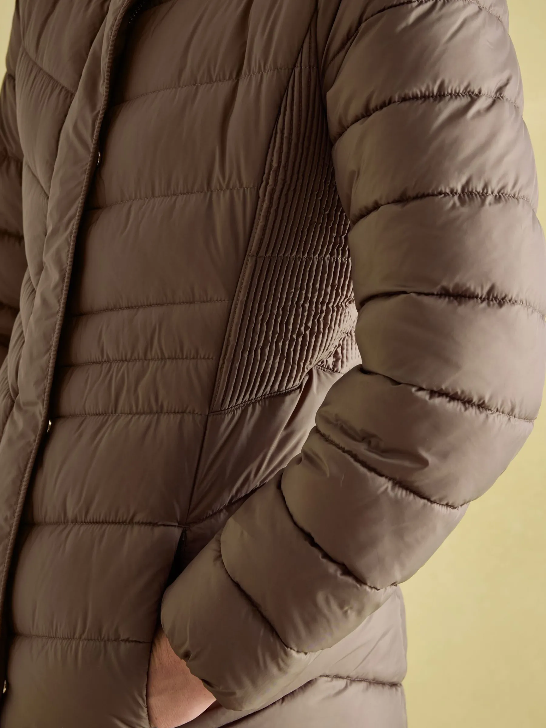 Pembury Showerproof Longline Padded Coat With Hood<Joules Best