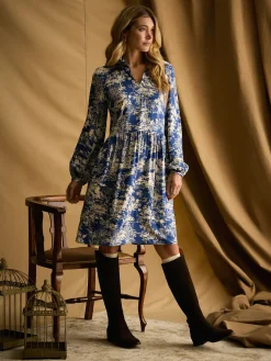 Petunia Frill Neck Dress<Joules Best