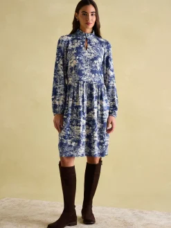 Petunia Frill Neck Dress<Joules Best