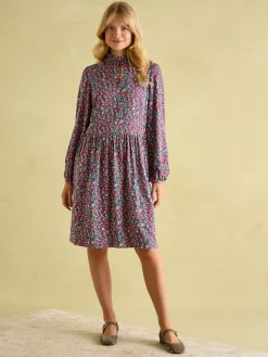 Petunia Frill Neck Dress<Joules Clearance