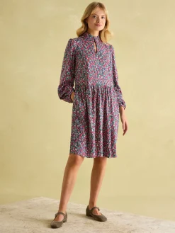 Petunia Frill Neck Dress<Joules Clearance