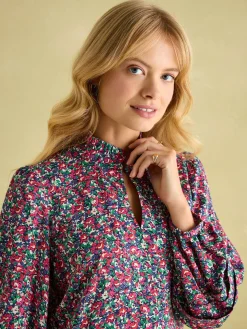 Petunia Frill Neck Dress<Joules Clearance