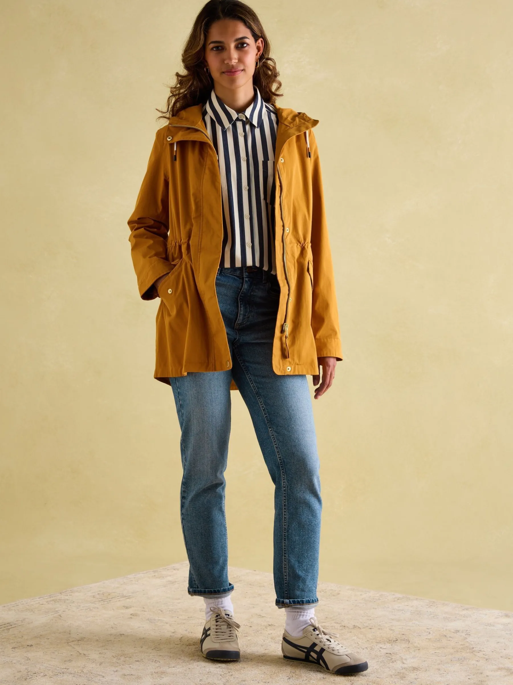 Portwell Dark Yellow Waterproof Raincoat With Hood<Joules Outlet