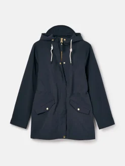 Portwell Navy Blue Waterproof Raincoat With Hood<Joules Online