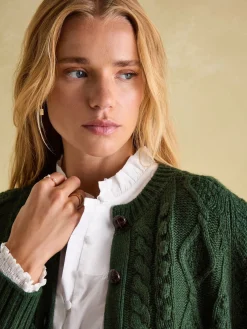 Rafferty Cable Knit Cardigan<Joules