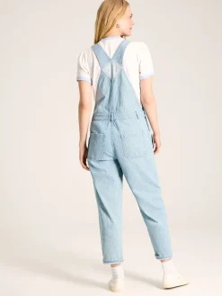Railroad Blue & White Pinstripe Denim Dungarees<Joules Online