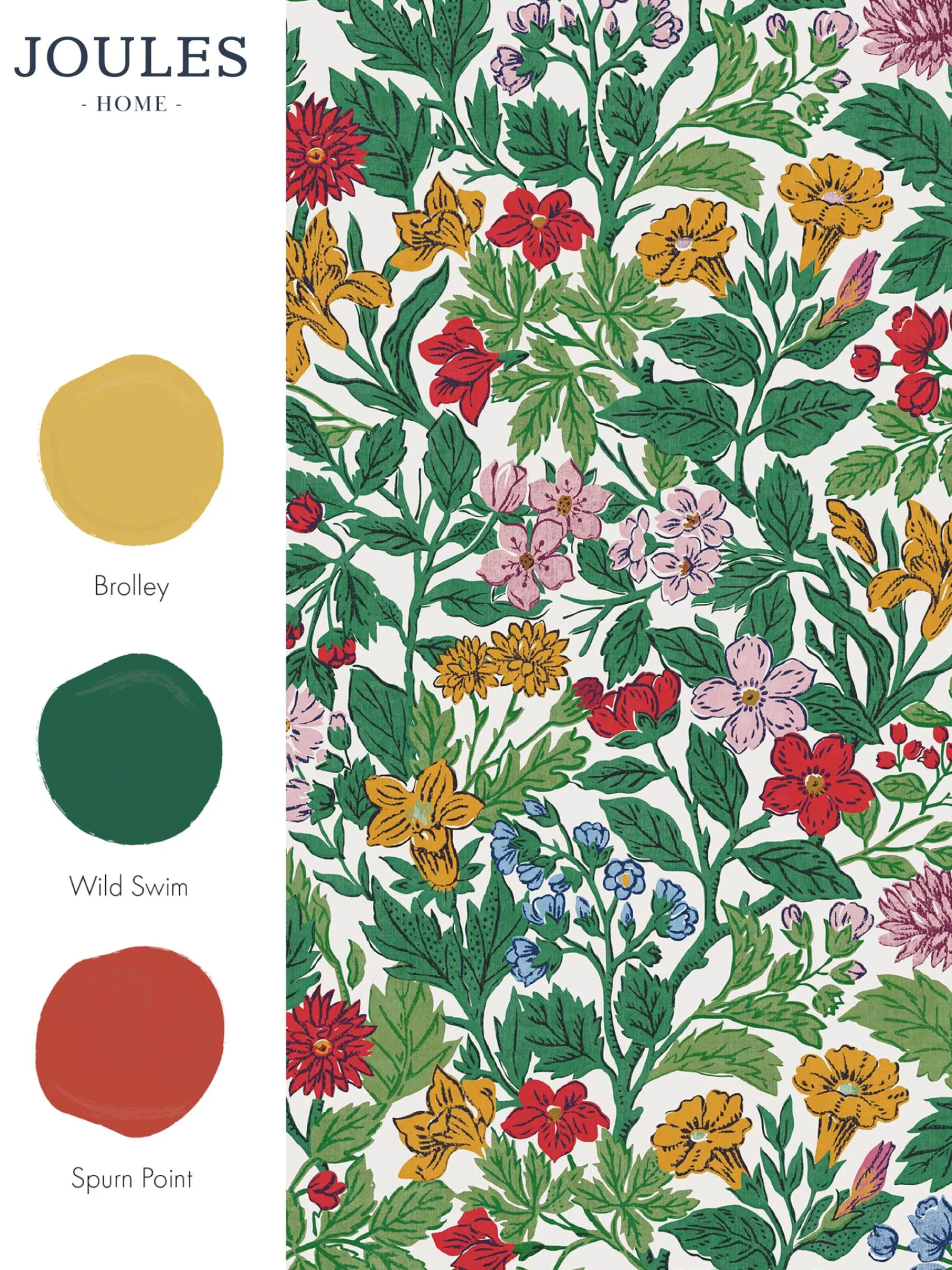 Arts & Crafts Floral 10M Wallpaper<Joules Hot