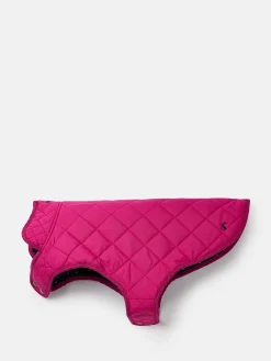 Raspberry Pink Quilted Rain Dog Coat<Joules