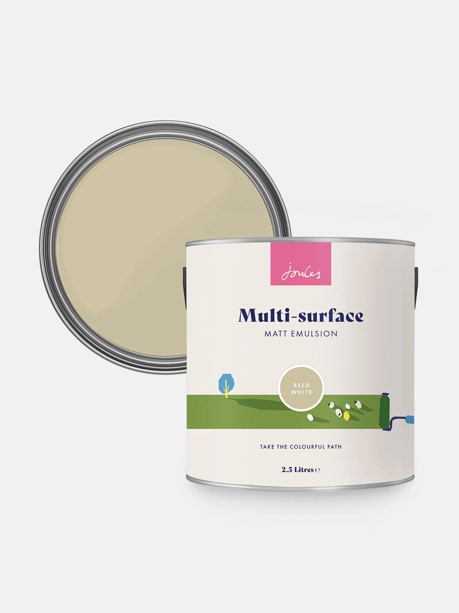 Reed White Natural Multi Surface Matt Emulsion<Joules Hot