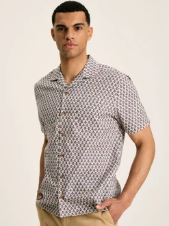 Revere Printed Short Sleeve Shirt<Joules