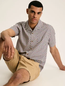 Revere Printed Short Sleeve Shirt<Joules