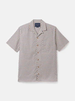 Revere Printed Short Sleeve Shirt<Joules