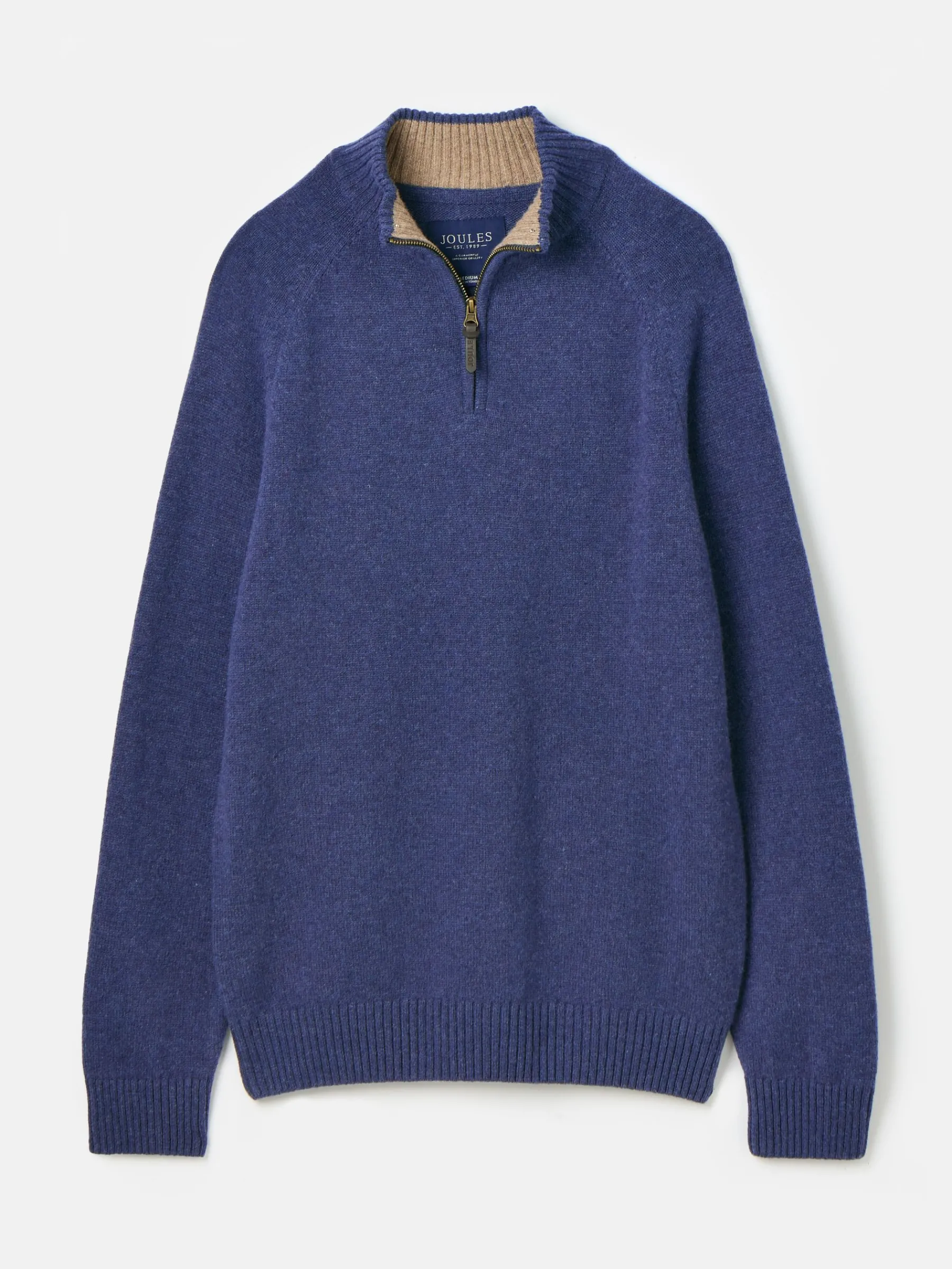 Richmond Lambswool Quarter Zip Knitted Jumper<Joules Sale