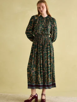 Rosa Printed Maxi Shirt Dress<Joules Outlet