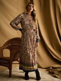 Rosa Printed Maxi Shirt Dress<Joules Outlet