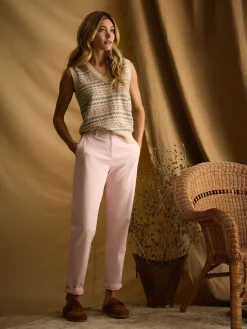 Rose Pink Slim Fit Chino Trousers<Joules Best