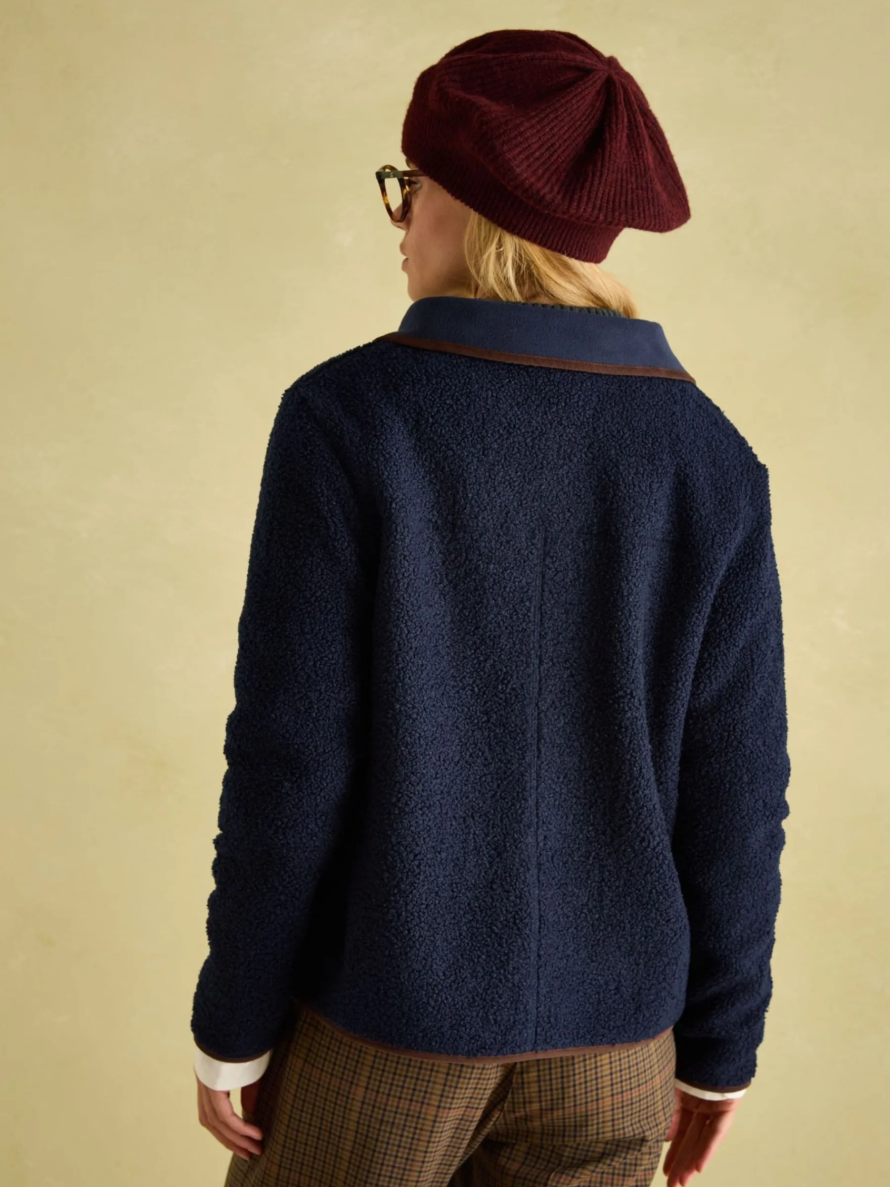 Sadie Button Down Fleece Jacket<Joules Discount