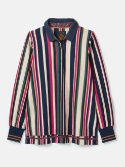 Sammie Multi Striped Heavyweight Cotton Rugby Shirt<Joules Hot