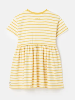 Skye Yellow Striped Jersey T-Shirt Dress<Joules Online