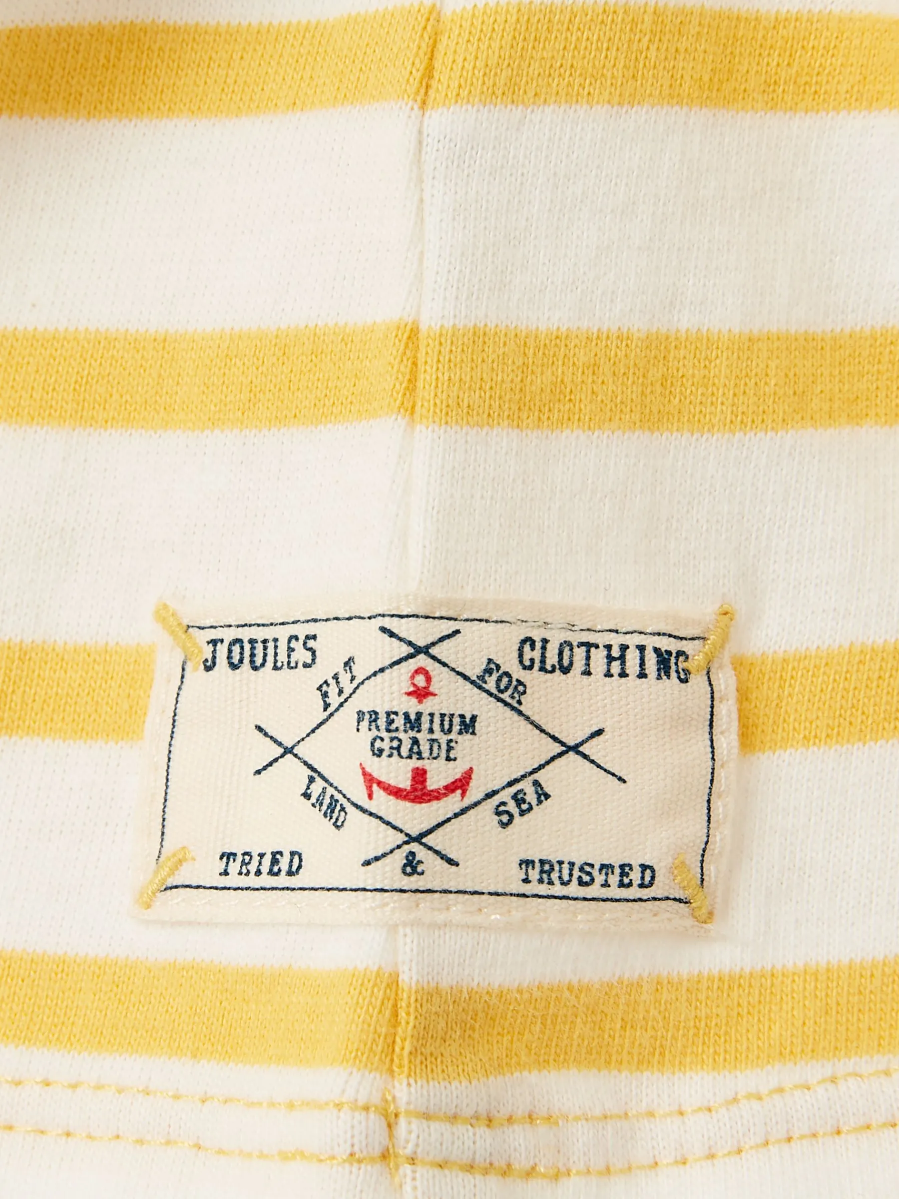 Skye Yellow Striped Jersey T-Shirt Dress<Joules Online