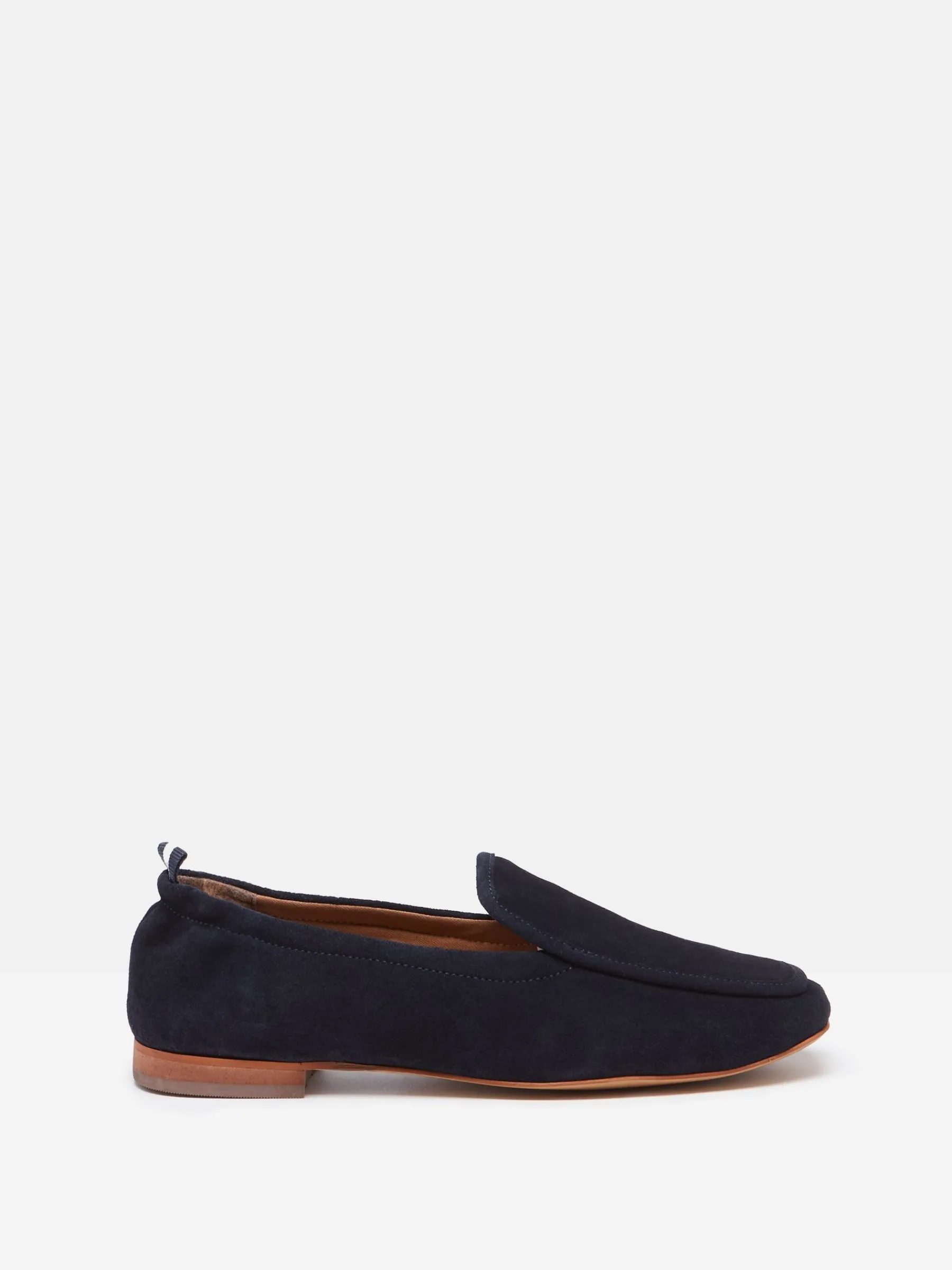 Sloane Narrow Fit Navy Blue Suede Loafers<Joules Hot