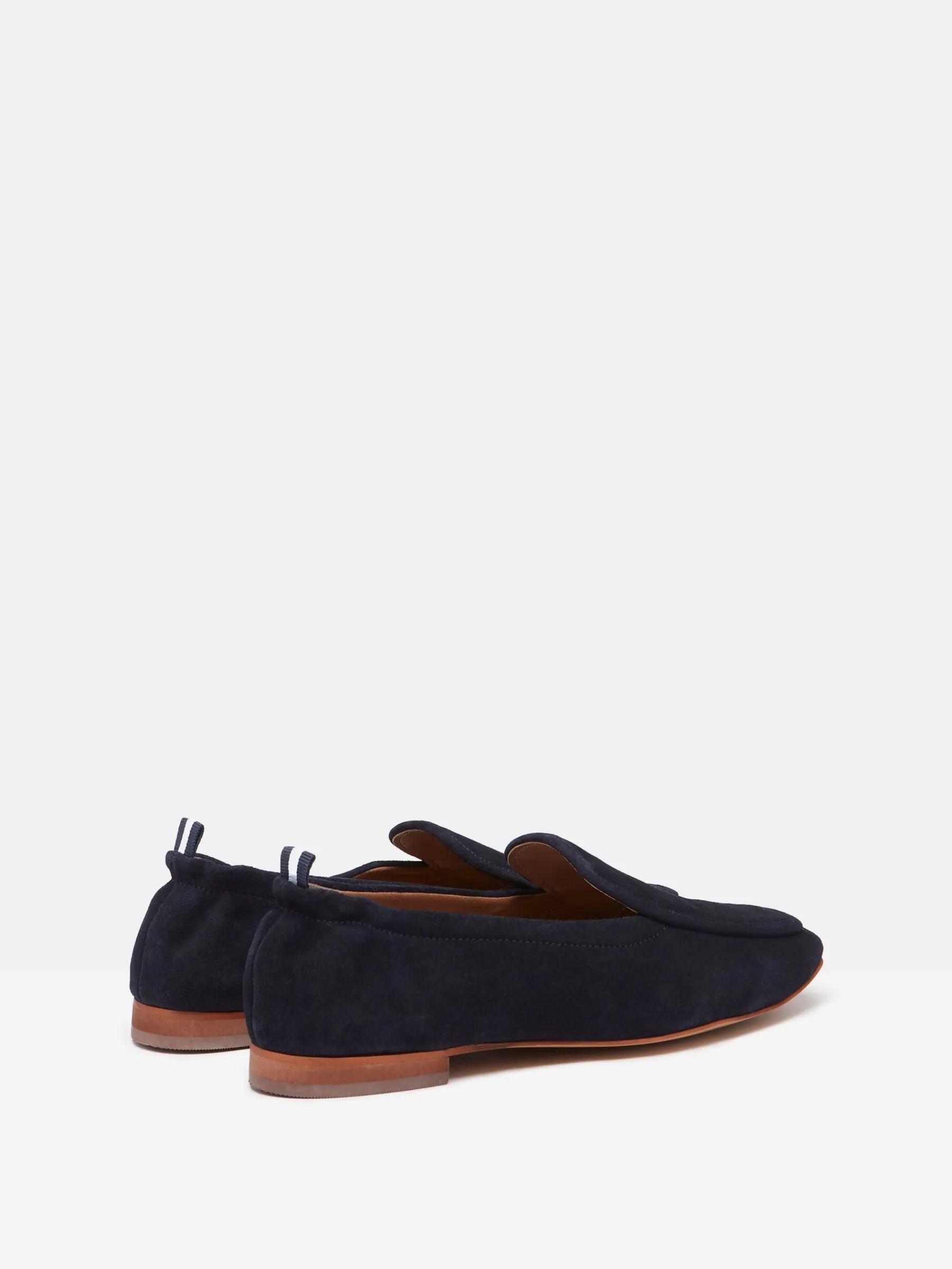 Sloane Narrow Fit Navy Blue Suede Loafers<Joules Hot
