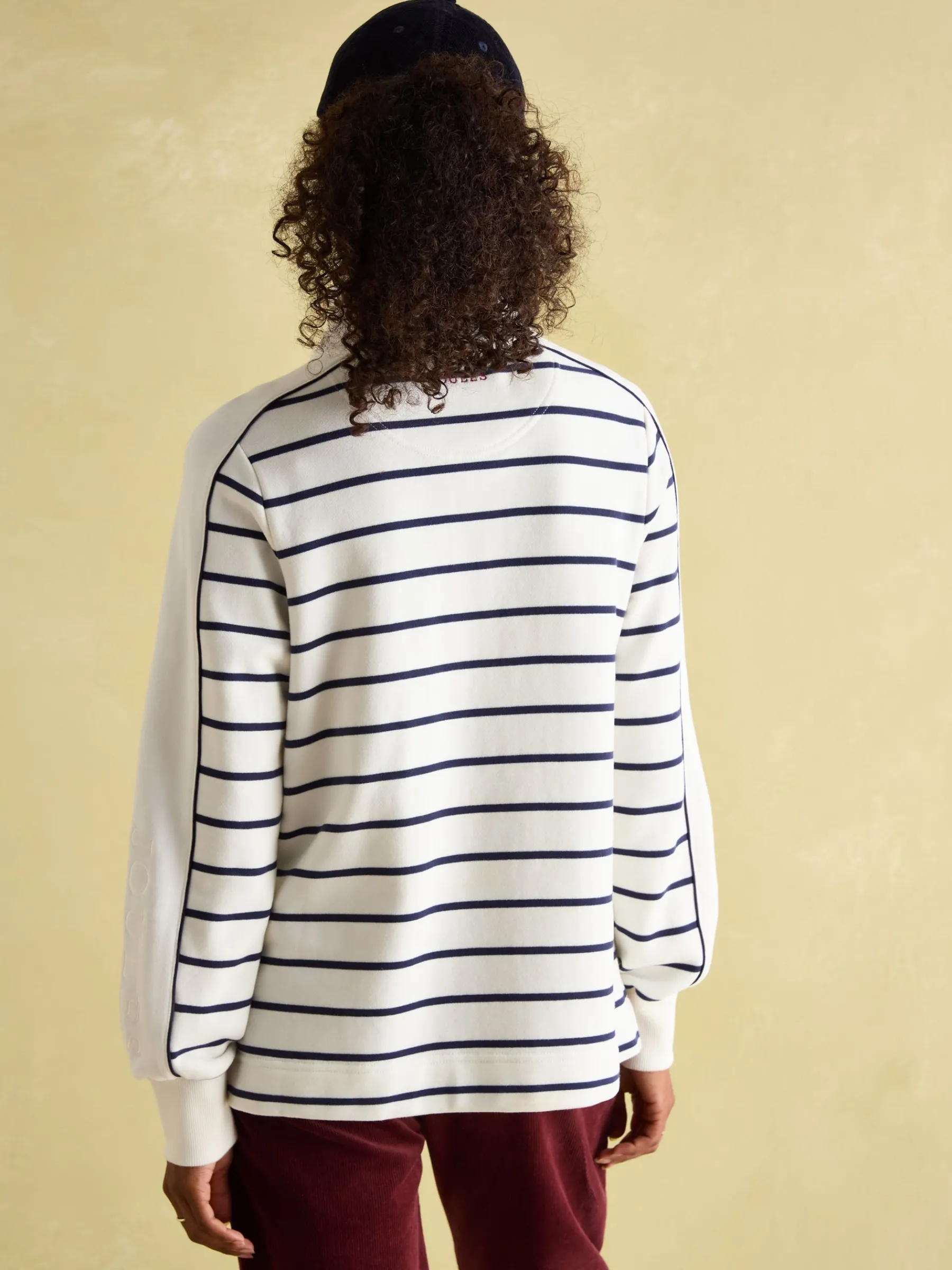 Southwold Button Down Striped Sweatshirt<Joules Clearance
