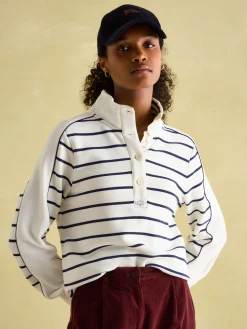 Southwold Button Down Striped Sweatshirt<Joules Clearance