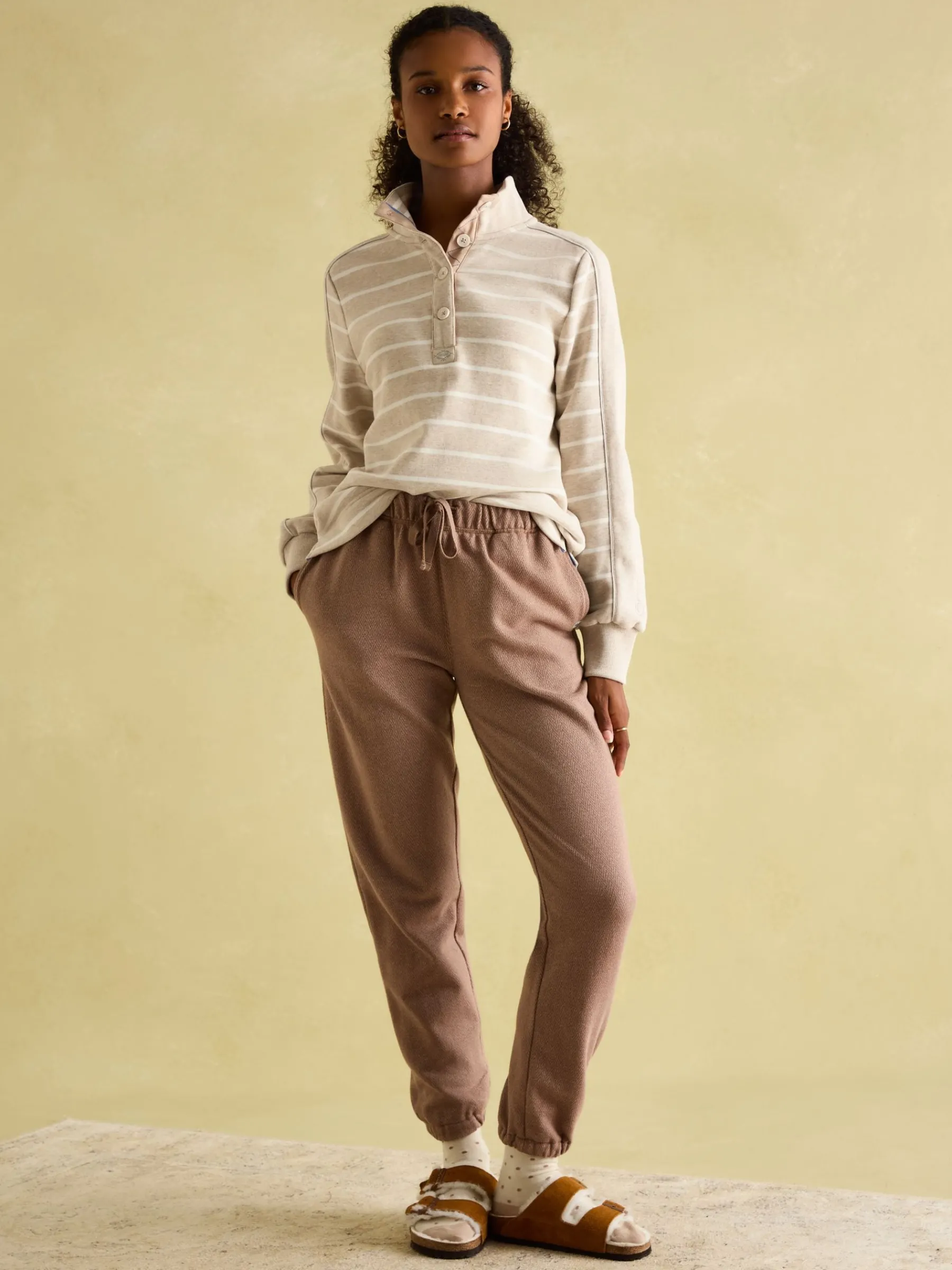 Southwold Button Down Striped Sweatshirt<Joules New