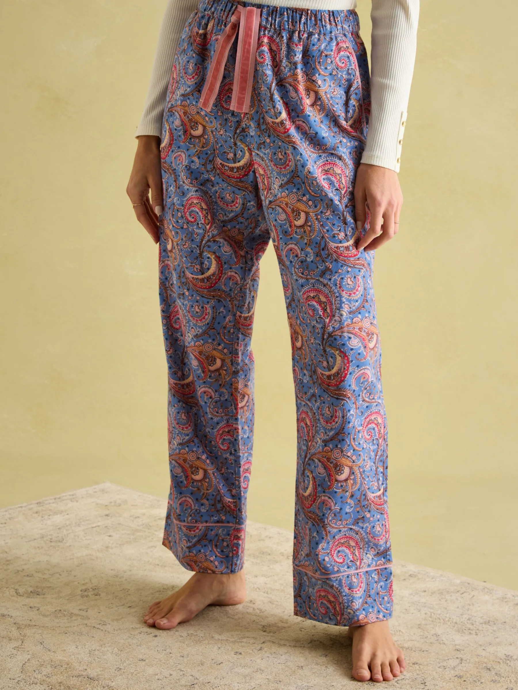 Stella Cotton Pyjama Bottoms<Joules Clearance
