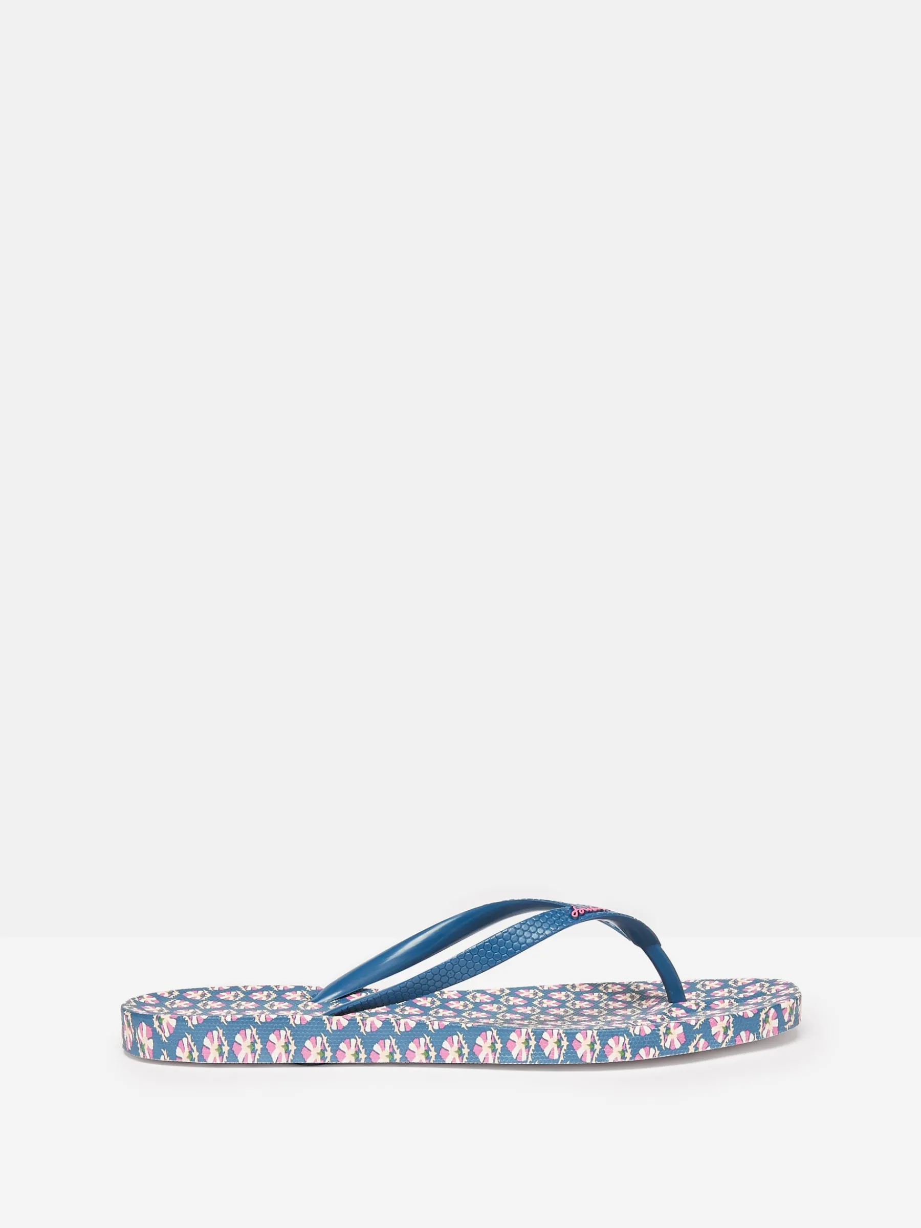 Sunvale Blue Floral Printed Flip Flops<Joules Hot