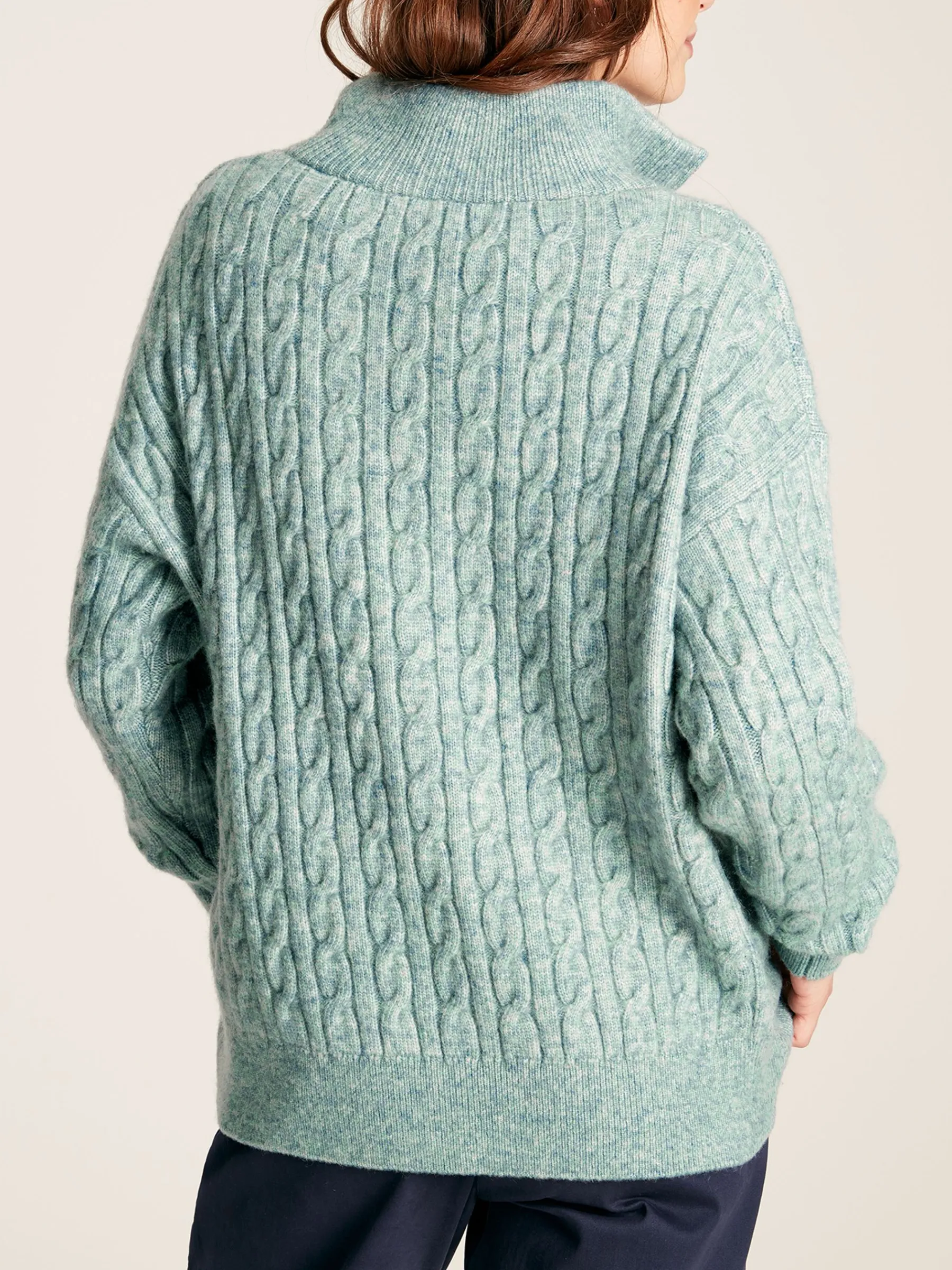 Tabitha Knitted Quarter Zip Jumper<Joules Outlet